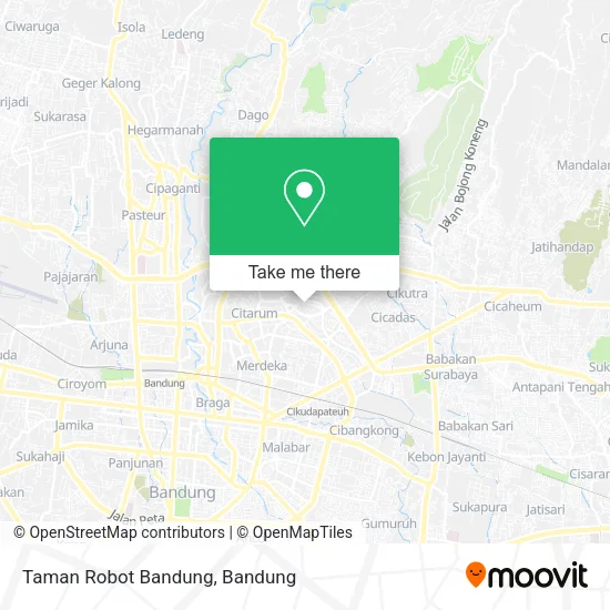 Taman Robot Bandung map