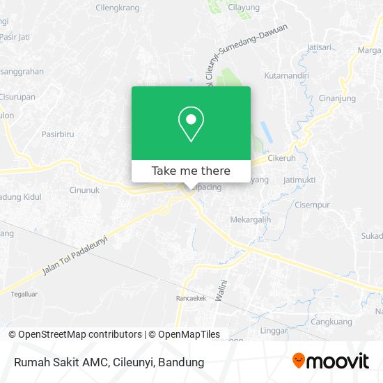 Rumah Sakit AMC, Cileunyi map