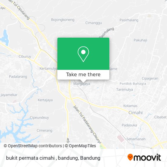bukit permata cimahi , bandung map