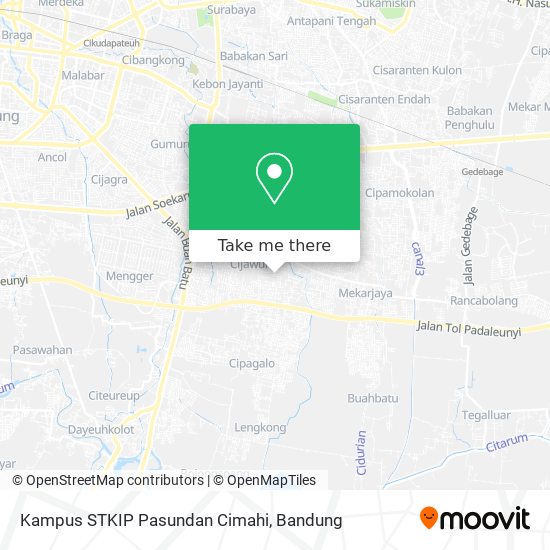 Kampus STKIP Pasundan Cimahi map