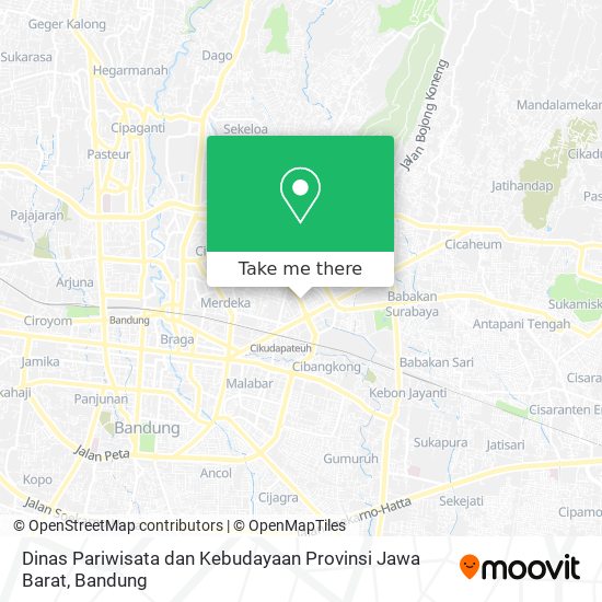 Dinas Pariwisata dan Kebudayaan Provinsi Jawa Barat map