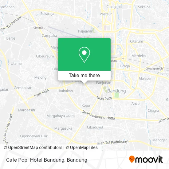 Cafe Pop! Hotel Bandung map