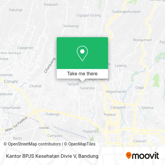 Kantor BPJS Kesehatan Divre V map