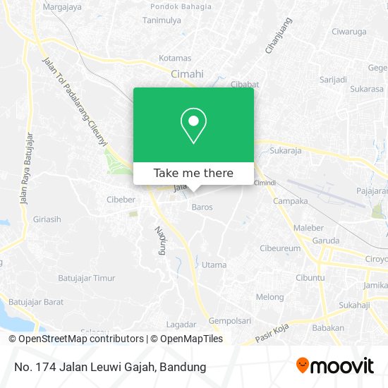 No. 174 Jalan Leuwi Gajah map
