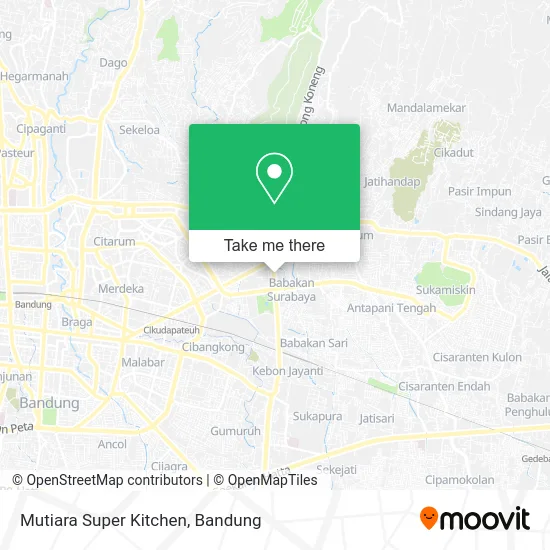 Mutiara Super Kitchen map
