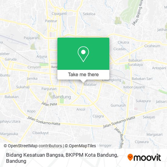 Bidang Kesatuan Bangsa, BKPPM Kota Bandung map
