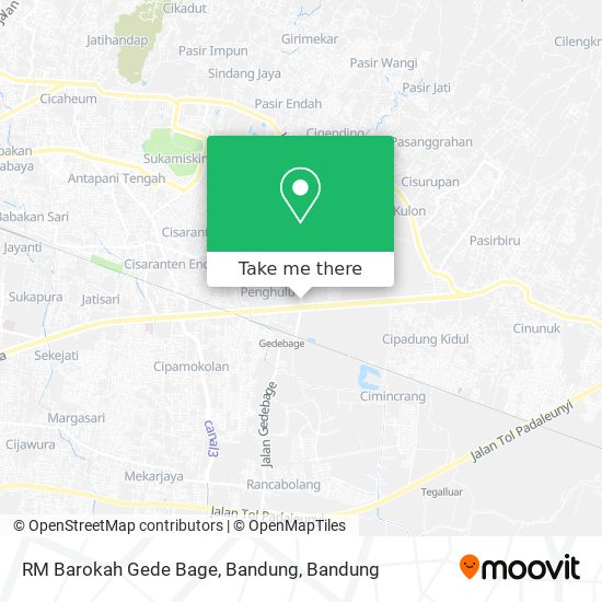 RM Barokah Gede Bage, Bandung map