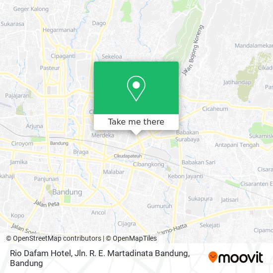 Rio Dafam Hotel, Jln. R. E. Martadinata Bandung map