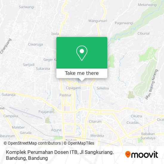Komplek Perumahan Dosen ITB, Jl Sangkuriang. Bandung map