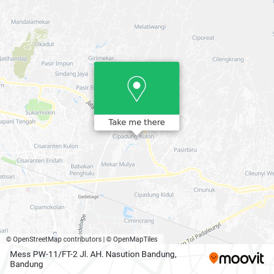 Mess PW-11 / FT-2 Jl. AH. Nasution Bandung map