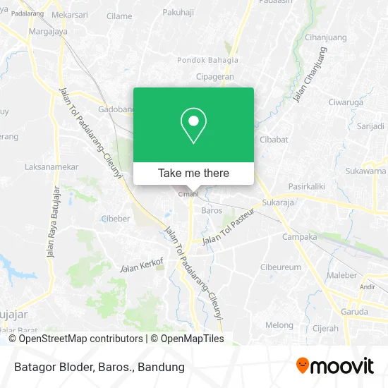 Batagor Bloder, Baros. map