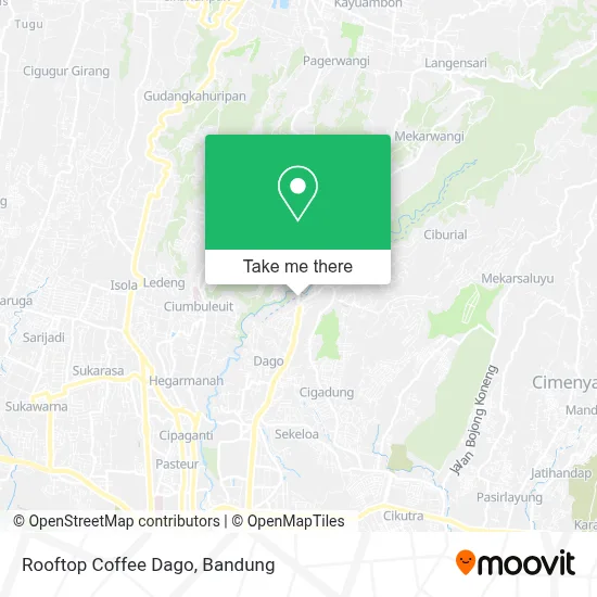 Rooftop Coffee Dago map