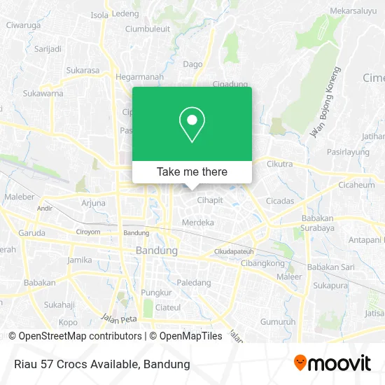 Riau 57 Crocs Available map