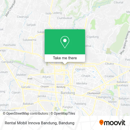 Rental Mobil Innova Bandung map