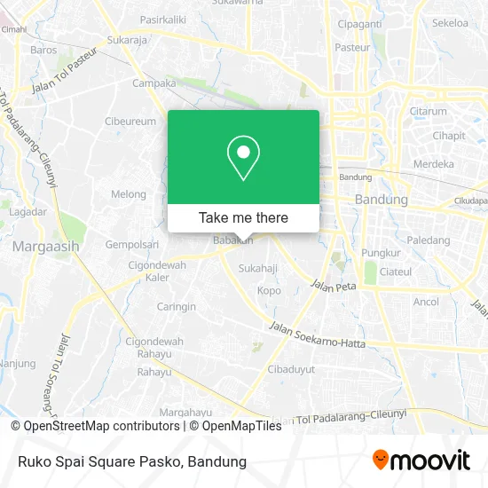Ruko Spai Square Pasko map