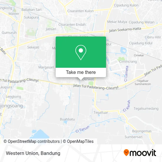 Western Union map