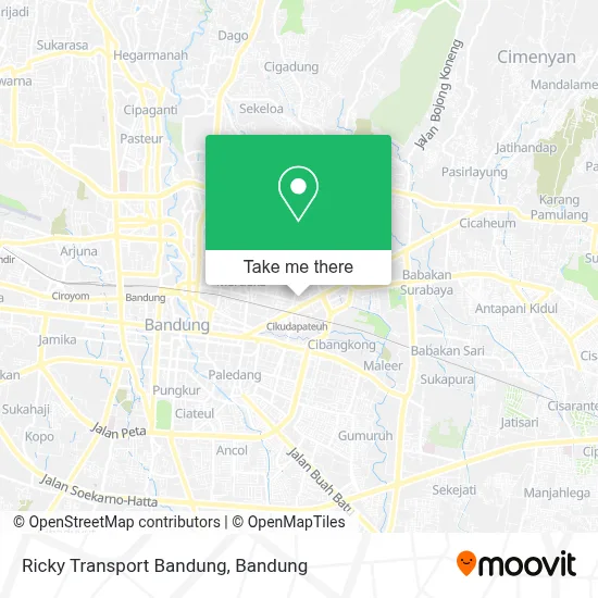 Ricky Transport Bandung map