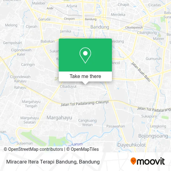 Miracare Itera Terapi Bandung map