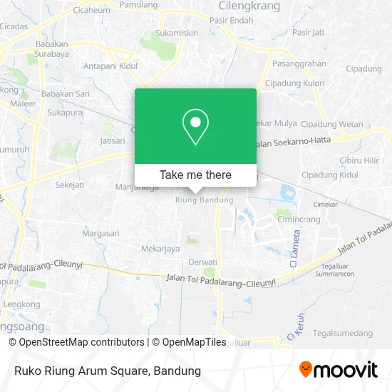 Ruko Riung Arum Square map