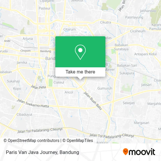 Paris Van Java Journey map