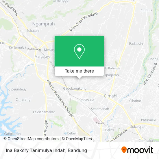 Ina Bakery Tanimulya Indah map