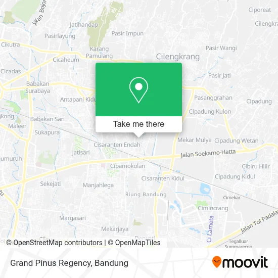 Grand Pinus Regency map