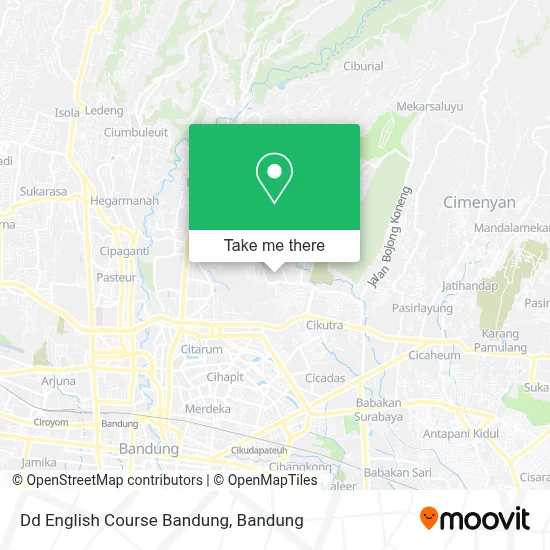 Dd English Course Bandung map