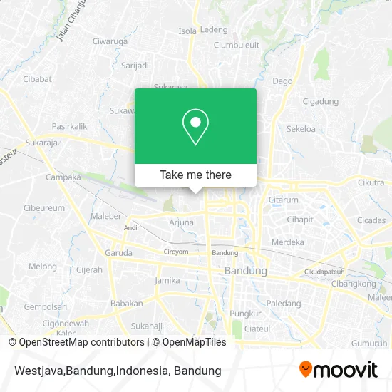 Westjava,Bandung,Indonesia map
