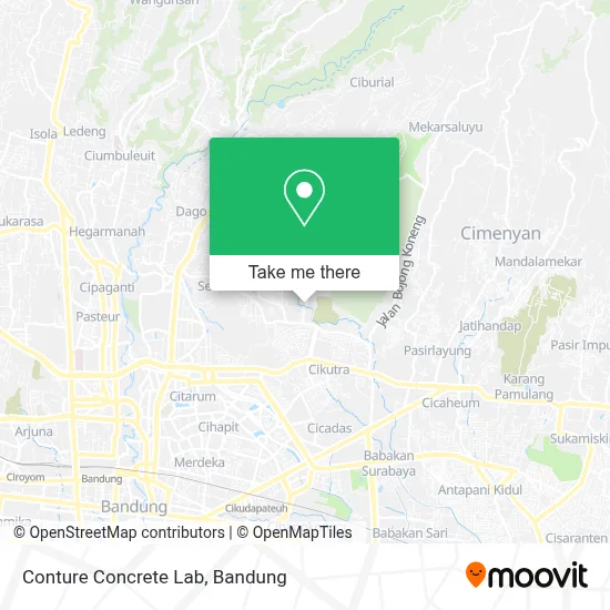 Conture Concrete Lab map