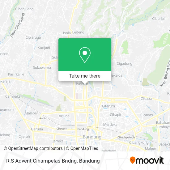R.S Advent Cihampelas Bndng map