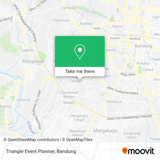 Triangle Event Planner map