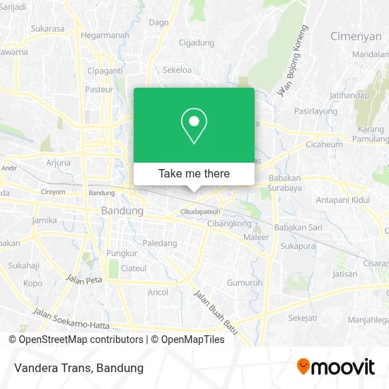 Vandera Trans map