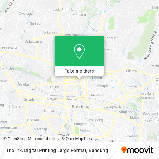 The Ink, Digital Printing Large Format map