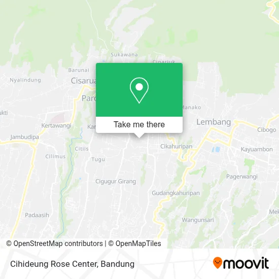 Cihideung Rose Center map