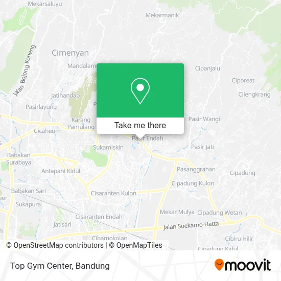 Top Gym Center map