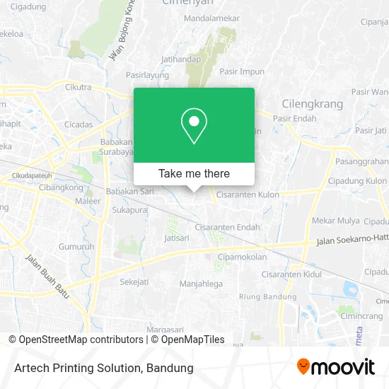 Artech Printing Solution map