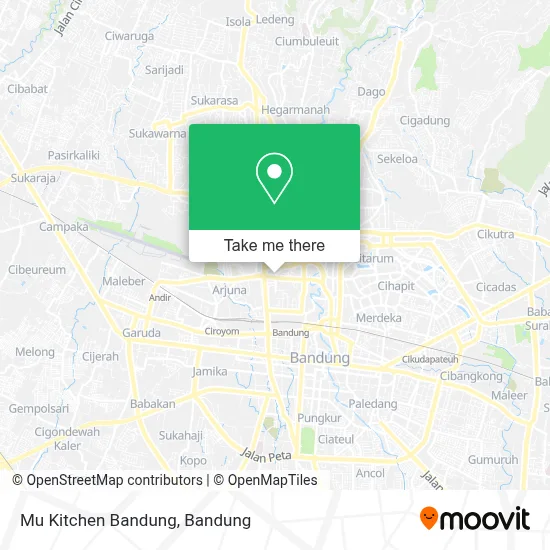 Mu Kitchen Bandung map