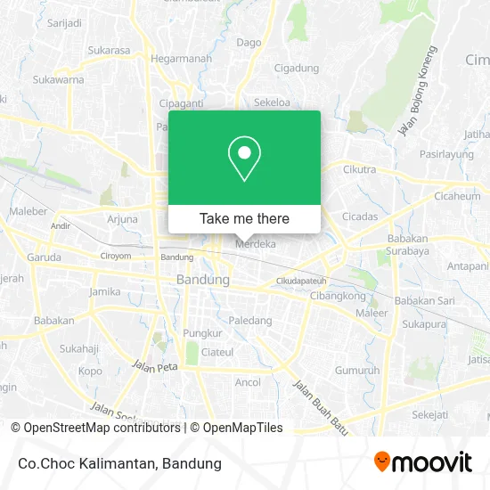 Co.Choc Kalimantan map