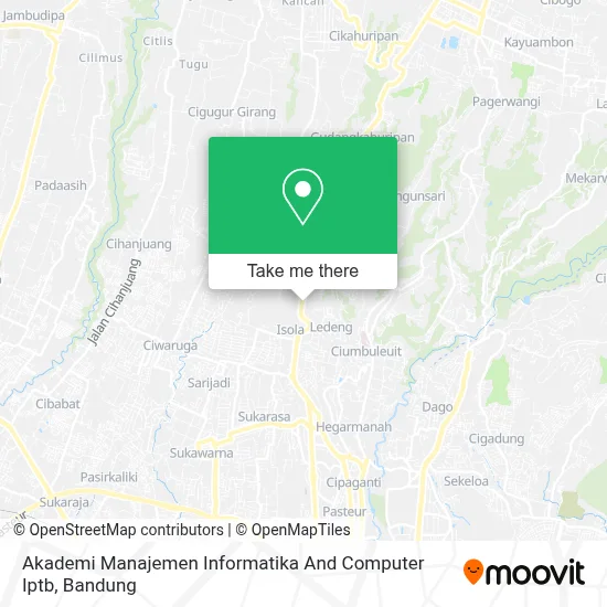Akademi Manajemen Informatika And Computer Iptb map