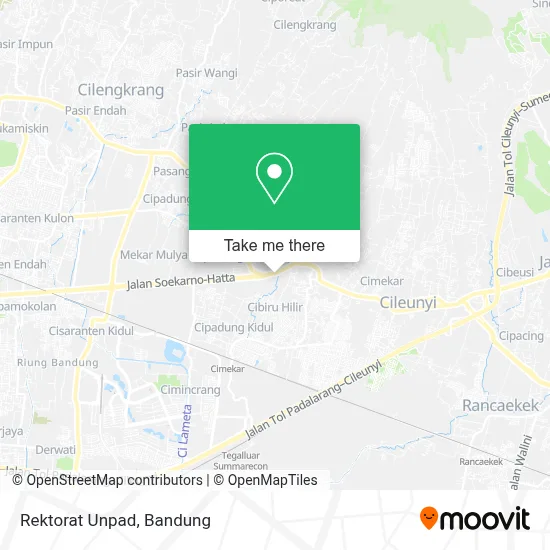 Rektorat Unpad map