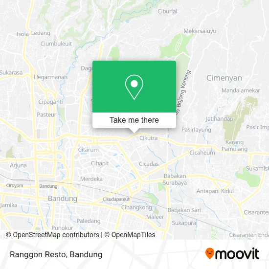Ranggon Resto map