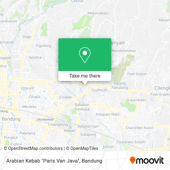 Arabian Kebab "Paris Van Java" map