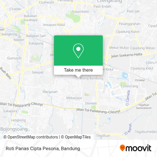 Roti Panas Cipta Pesona map