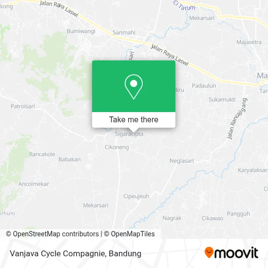 Vanjava Cycle Compagnie map