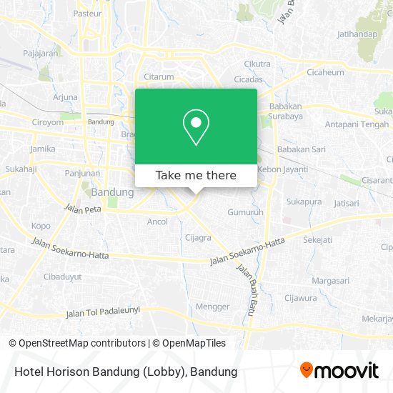 Hotel Horison Bandung (Lobby) map