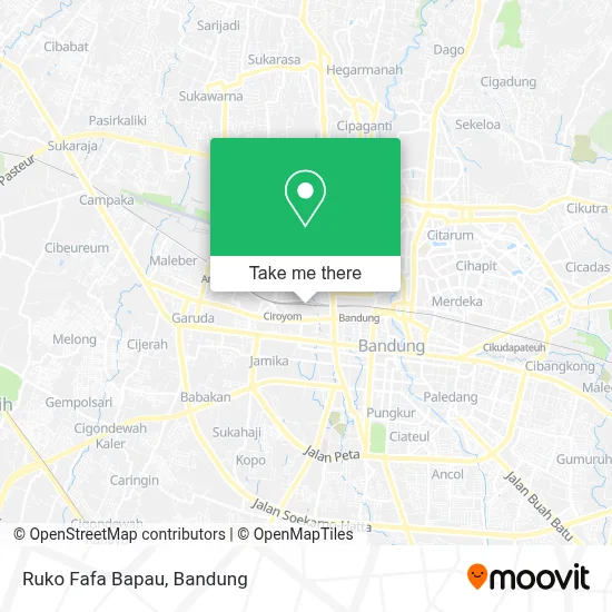 Ruko Fafa Bapau map