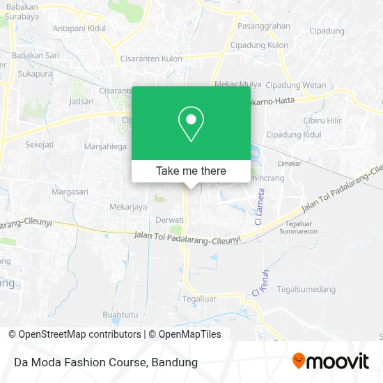 Da Moda Fashion Course map