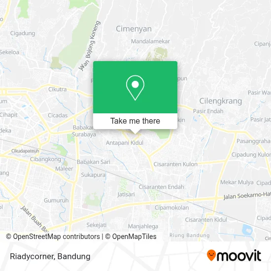 Riadycorner map