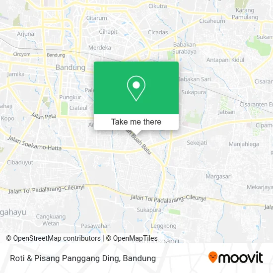 Roti & Pisang Panggang Ding map