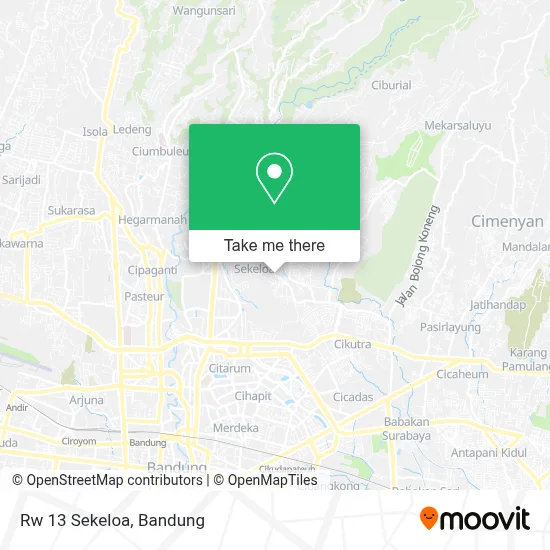 Rw 13 Sekeloa map